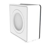 Zenitech, Scatola di giunzione Vulco bianca da montare in superficie, in policarbonato, facile installazione senza attrezzi, compatibile con modanature standard, garanzia di 2 anni