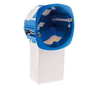 Zenitech - Scatola di Incasso per Micro-Moduli Multiparete - 1 Posto - Collettore di Supporto Ampio - Dotato di Artigli Metallici - Prodotto Brevettato - Blu