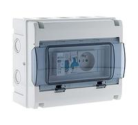 Zenitech - Scatola elettrica impermeabile IP65 dotata di 8 moduli, colore bianco (150217)