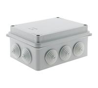 Zenitech Scatola impermeabile rettangolare 150 x 110 x 70 mm da avvitare 1/4 di torre IP54, grigio