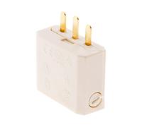 Zenitech - Scheda DCL 2P+T per Scatola Applique e Punto di Centro - Conduttore 0,5 a 1mm² - Ideale per Installazione Elettrica - Compatibile NF e CE - Bianco - 10cm