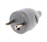 Zenitech - Scheda Maschio 16A 2P+T - Connettore Elettrico Facile da Collegare - Compatto e Leggero - Ideale per Apparecchi Elettrici - Normative NF e CE - Grigio
