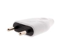 Zenitech - Scheda Maschio 2P 6A - Collegamento per Apparecchi Elettrici di Classe II - Dimensioni del Pacco: 10 x 10 x 10 cm - Peso: 1 kg - Bianco