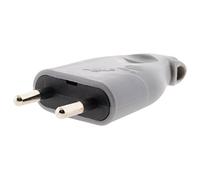 Zenitech - Scheda Maschio 2P 6A Laterale - per Collegamento Elettrico - Compatibile Con Apparecchi Elettrici - Costruzione Robusta - Grigio - Fabbricazione Cina