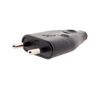 Zenitech - Scheda Maschio 2P 6A - Presa Elettrica Compatibile con Dispositivi Standard - Design Compatto per Utilizzo Domestico - Certificata NF per Sicurezza - Nero - 3cm