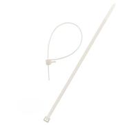 Zenitech - Set di 10 fascette riutilizzabili - 4,8×200mm - Trasparente