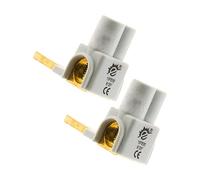 Zenitech - Set di 2 Punti di Connessione Orizzontali - Alimentazione Fase e Neutro - Connessione Fino a 35 mm² - Conforme alla Normativa CE - Bianco - 15 cm