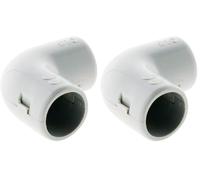 Zenitech - Set Di 20 Angolari IRL Ø16mm - Accessori Per Condotti/Tubi Rigidi PVC - Ideale Per Installazione Elettrica - Resistente E Durevole - Grigio - Ø16mm