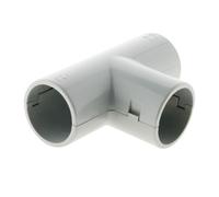 Zenitech - Set Di 5 Tè Per Tubo IRL Ø25mm - Plastica Di Alta Qualità Per Derivazioni Semplici E Rapide - Compatibile Con Ø16mm, Ø20mm, Ø25mm - Grigio