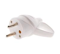 Zenitech - Fiche Maschio Anello 16A 2P+T - Strumento di Spellatura Integrato per Installazione Facile - Sicurezza Bambini e Certificato NF - Impugnatura Facile - Bianco