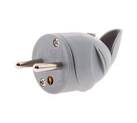 Zenitech - Spina Maschio Angolata 16A 2P+T - Grigia - Compatibile Prese Europee - Resistente - Ideale Casa e Ufficio - Design Elegante - Collegamento Sicuro - Ottimizzata per Lunga Durata