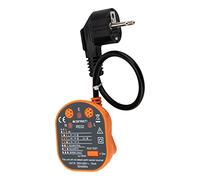 Zenitech - Tester Di Prese e Differenziali CATIII - Verifica Del Cablaggio 250V - Indicatore Di Assenza P/N/T - Rilevazione Investimenti P/T e P/N - Arancione