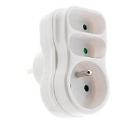 Zenitech -Triplite 1x16A + 2x 6A facciata - Bianco - Zenitech