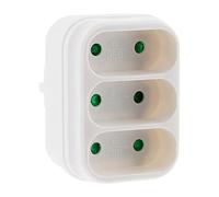 Zenitech -Triplite 3x 2P 6A facciata - Bianco - Zenitech