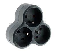 Zenitech -Triplite triangolare 3x16A grigio - Zenitech