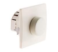 Zenitech - Variatore Rotativo 60-300W - Materiale Durevole - Compatibile con Scatole da Incasso Standard, Fissaggio con Viti/Griffe, Installazione Facile, Normativa CE - Illuminazione Interna - Bianco