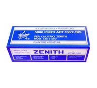 ZENITH - 0311301405 - Punti 130-E bis - 6-4 - acciaio naturale - metallo - Zenith - conf. 5000 punti - 28178 - Conf. da 10 Pz. - 0311301405