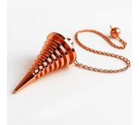 Zenith Gaia Pendolo in rame per divinazione, Reiki, meditazione ed energia - Pendolo di alta qualità con sacchetto di seta - Accessorio perfetto per stregoneria ed esoterismo