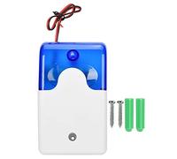 Zenithaur 12V Sirena stroboscopica cablata, allarme udibile e visivo interno da 110 dB per il METODO di sicurezza domestica, rosso