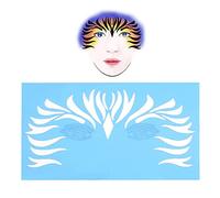 ZenithAur 7 pezzi/set riutilizzabili stencil per pittura per il viso modello per body painting strumenti di progettazione per il trucco del viso