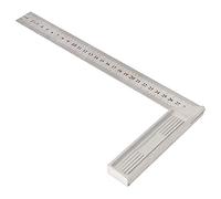 Zenithaur a 90 gradi righelline dritta in lega di alluminio che misura 30 cm / 11,8 pollici di angolo di destra per la lavorazione del legno e la marcatura. (Stile ispessito)