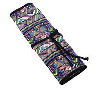 ZenithAur Astuccio arrotolabile per pennelli da artista, con 20 scomparti, per acrilico, olio, acquerello, guazzo, materiale artistico, per adolescenti e bambini