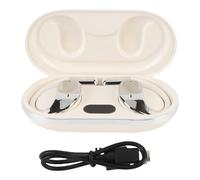 ZenithAur Auricolari per traduzione Bluetooth V5.4 e 8 ore di riproduzione, design confortevole con gancio per l'orecchio, auricolari per traduttore in tempo reale per (Beige)