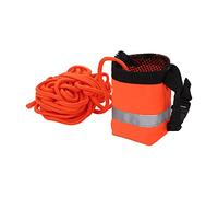 ZenithAur Borsa per Corda da Lancio con Fascia Riflettente e Fischietto per la Sicurezza negli Sport Acquatici, Corda Riflettente Salvavita Altamente Visibile in Arancione 30M / (15 milioni)
