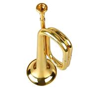 Zenithaur C Tromba chiave, facile suonare lo strumento in ottone in stile militare con bocchetto - Atto a principianti e giocatori di bugle (Oro)
