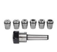 ZenithAur CNC ER32 Portapinze con portapinze cono Morse MTB3, include un set completo di pinze a molla ER32 per fresatrici CNC professionali