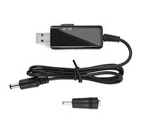 ZenithAur Convertitore di tensione regolabile lettura digitale, cavo step-up da USB a CC per la conversione da 5 V a 9 V/12 V, utilizzabile come cavo router wireless per modem