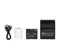 ZenithAur Etichetta di controllo o smartphone, stampante per ricevute portatili, stampante per ricevuta termica Bluetooth con risoluzione 200 dpi e carta da stampante a 1 rotolo