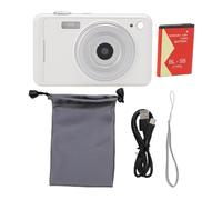 ZenithAur Fotocamera digitale 4K da 64 MP con tecnologia AF di messa a fuoco automatica Zoom digitale 16x e display da 2,8 pollici Supporta obiettivi collegabili per la fotografia (White)