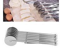 Zenithaur in acciaio inossidabile cutter pasticceria pasta multi -ruota pasta braccio regolabile ossidatio - libertà alta durezza per strumento di cottura della (Cut pizza a sette ruote)