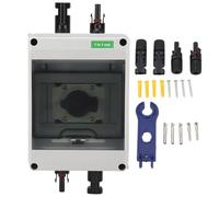 ZenithAur Interruttore isolatore CC fotovoltaico 32 A 1000 Volt 4P, sezionatore Solare per sistemi di energia Solare RV e Array fotovoltaici collegati alla Rete