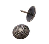 ZenithAur Kit per Chiodi per mobili Vintage, tappezzerie antiche da 100 Pezzi per Borchie Decorative per Porta per Scarpe di Divano, Tag in Metallo in Bronzo (Verde 16 * 15mm)