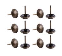 ZenithAur Kit per Chiodi per mobili Vintage, tappezzerie antiche da 100 Pezzi per Borchie Decorative per Porta per Scarpe di Divano, Tag in Metallo in Bronzo (12 * 17mm)