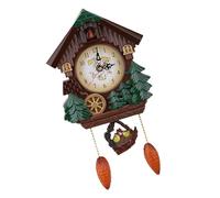 ZenithAur Orologio per cucù suono, tradizionale movimento in quarzo in legno, affascinante supporto a parete e display da tavolo per decorazioni per la casa accogliente, bella