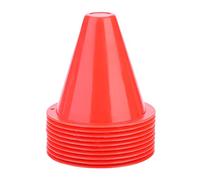 ZenithAur Pacchetto 10 marcatori Coni, Coni di Allenamento da Calcio, segnali di Calcio in plastica per Bambini e attività all'aperto (Rosso)