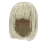 ZenithAur Parrucca di media lunghezza per bambole BJD con frangia dritta, parrucca in fibra morbida per bambole 1/3, personalizzazione (Verde)
