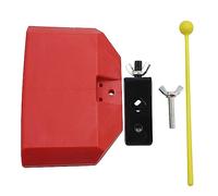 ZenithAur Percussion Jam Block in blu con morsetto per montaggio laterale integrato, parti essenziali della batteria per aggiungere un nuovo livello di suono agli stili di musica (Rossa)