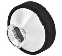 ZenithAur Sordina per sassofono contralto per esercitarsi in silenzio, un efficace silenziatore per sassofono realizzato in materiale ABS resistente, questa sordina compatta e (Argento)