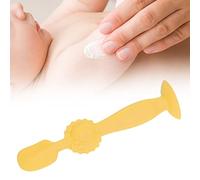 ZenithAur Spatola igienica per crema per pannolini con base di aspirazione stand-up per uso nella cameretta dei bambini, mantiene le dita pulite durante l'applicazione, spazzola (12)