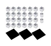 ZenithAur Stampo per torta mousse a tre strati, design caratterizzato da una piastra per torta mousse a rotazione per il montaggio, stampo in metallo per dolci da forno per la