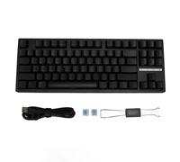 ZenithAur Tastiera da gioco RGB con interruttori blu hot swap a tasti completi, batteria da 3000 mAh, connettività tri-mode e tastiera meccanica a 87 tasti per PC