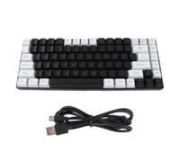 ZenithAur Tastiera meccanica cablata rgb, tastiera da gioco scambiabile da 84 tasti, design ergonomicamente curvo per il family office e i giochi