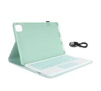 ZenithAur Tastiera staccabile Pad 5/5 Pro, custodia in pelle sottile con tastiera staccabile magnetica, coperchio protettivo leggero con funzionalità touchpad (Verde chiaro)