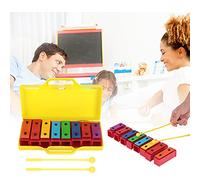 ZenithAur Xilofono colorato a 8 note con barre sonore mobili per l'educazione musicale antica, sviluppa la coordinazione occhio-mano, glockenspiel per bambini con barre in