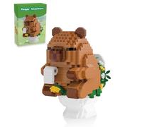 ZenithAura Capy Bara Mini Mattoncini per Bambini, Regali di Feste per Bambini 10 14 Anni, Micro Mattoncini Capy Bara Regalo per Ragazzi E Ragazze, Regali per Donne O Uomi