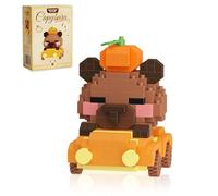 ZenithAura Raupe Wurst Brötchen Niedliches Capybara Brot Backen Serie Mini Bauspielzeug Süße Tiere Set Mikro Niedliche Haustier Gebäude Kleine Steine Geschenke